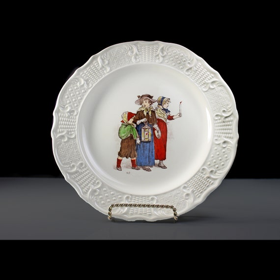 Decorative Plate, Atlas China Company NY, Limited Edition, Kate Greenaway, November Plate