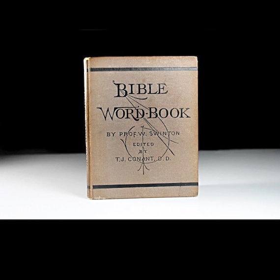 1876 Hardcover Antiquarian Book, Bible Word-Book, Prof W. Swinton, Non Fiction, Reference