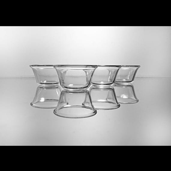 Pyrex Custard Cups, Set of 4, Clear Glass