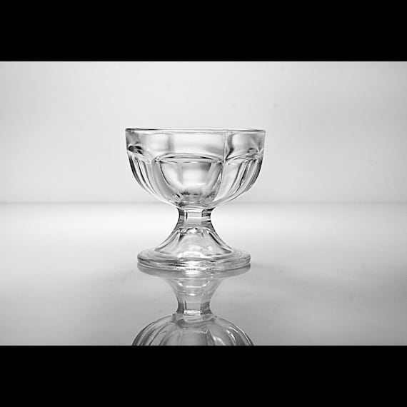 Clear Sherbet Cup – Mid Century Pressed Glass Dessert Dish