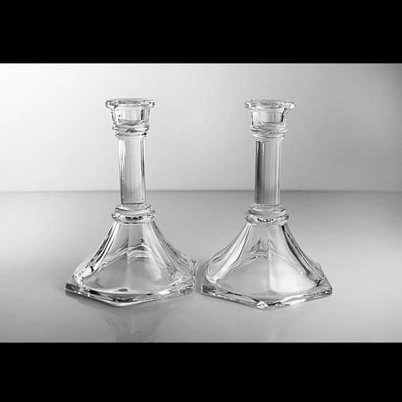 Candlesticks, HomCo, Hexagon Shape, Candle Holders, Set of 2