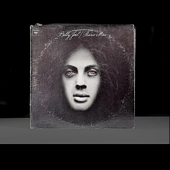 Billy Joel Piano Man Vinyl LP, Columbia PC 32544, 1970s Reissue, Original Inner Sleeve
