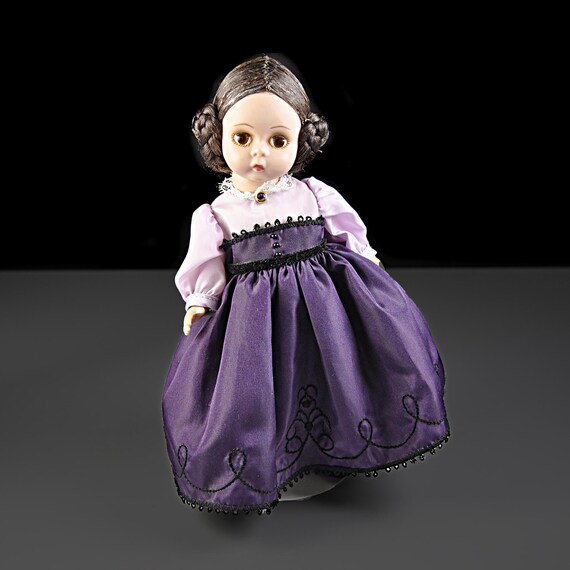 Madame Alexander “Meg” Doll – 8 Inch Little Women Series, Vintage Collectible with Original Stand – Made in USA