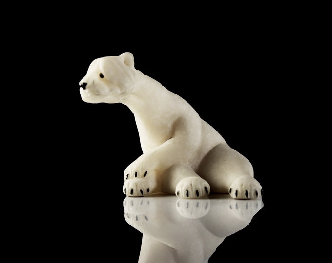 Pam Quarry Critters Bear, Second Nature Design, Polar Bear, Stone ...