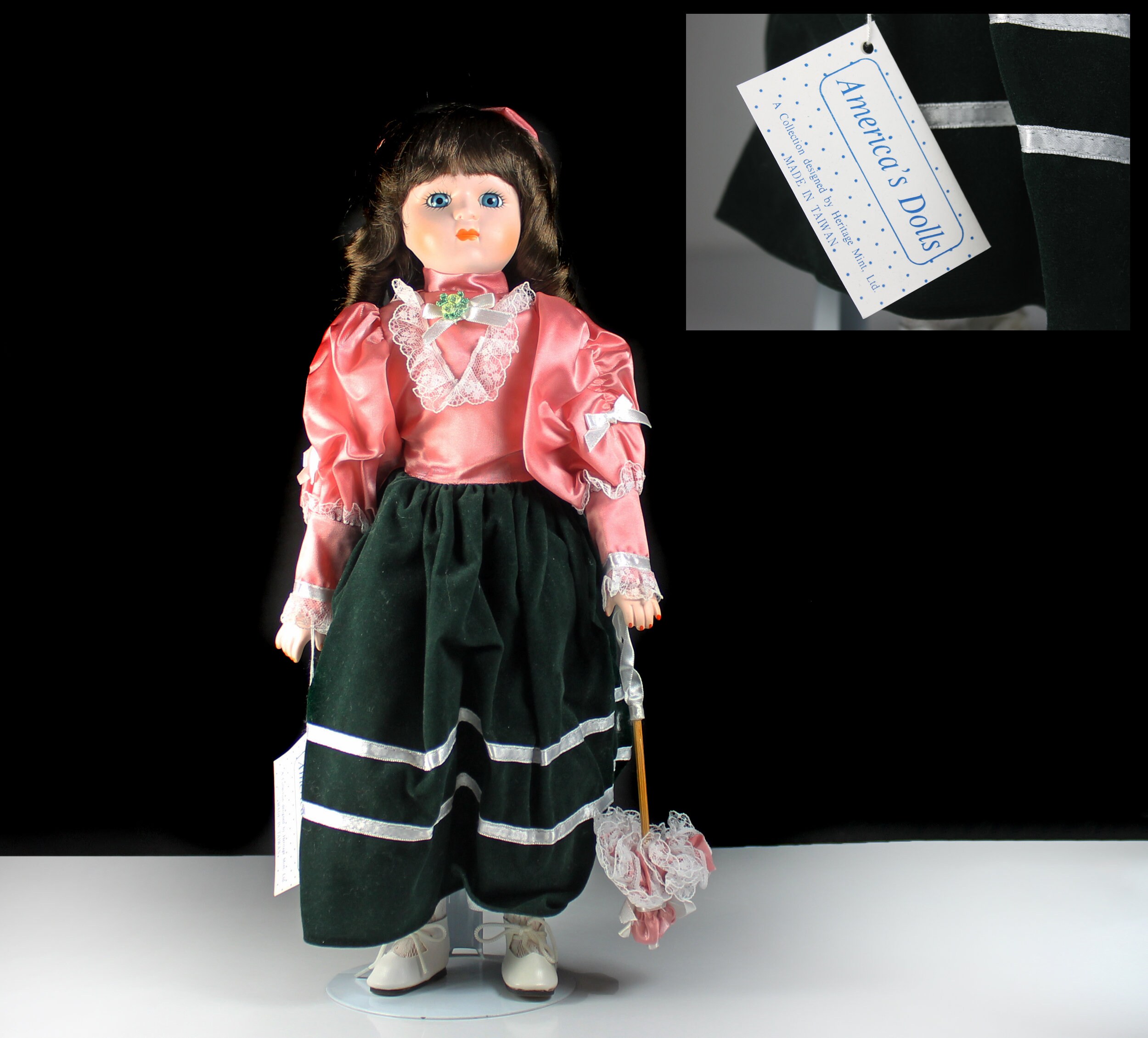 Bisque Porcelain Doll, Heritage Mint Ltd., Brooke, America's Dolls, 16