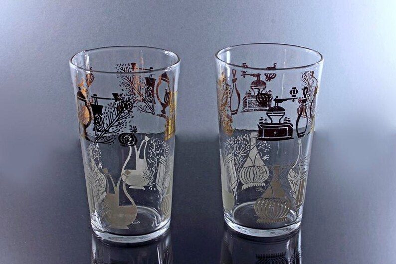 Tumblers Drinking Glasses Federal Glass Tumblers White and Etsy