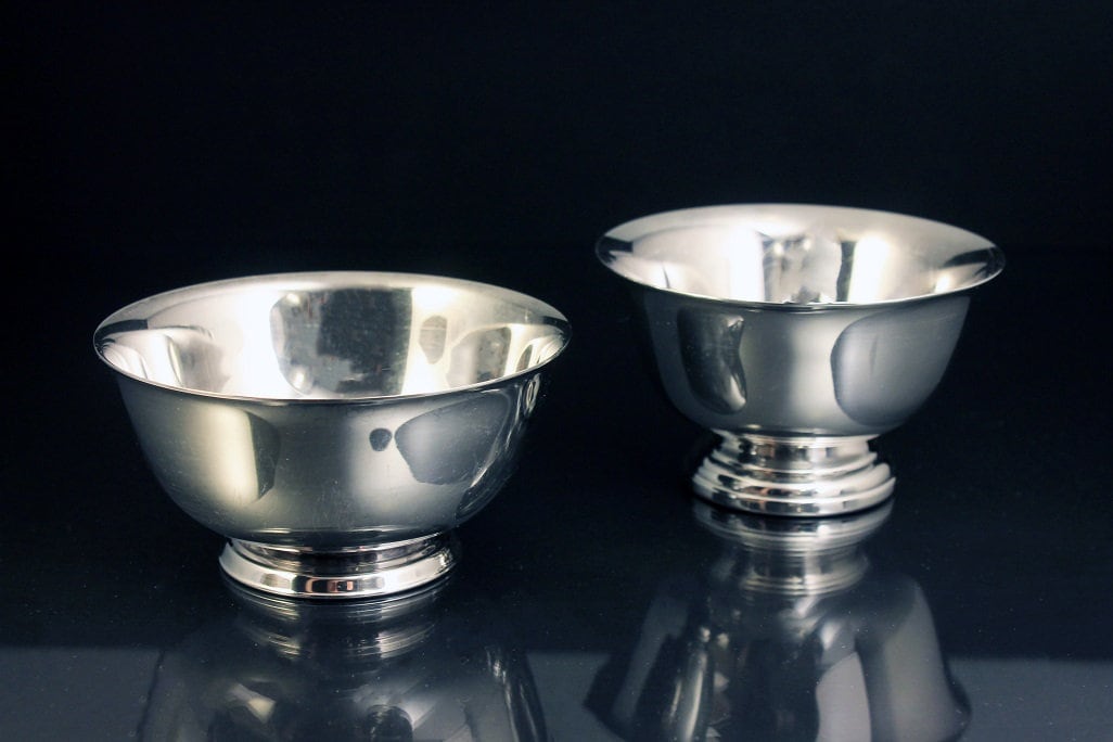 Silver plated footed bowl deals