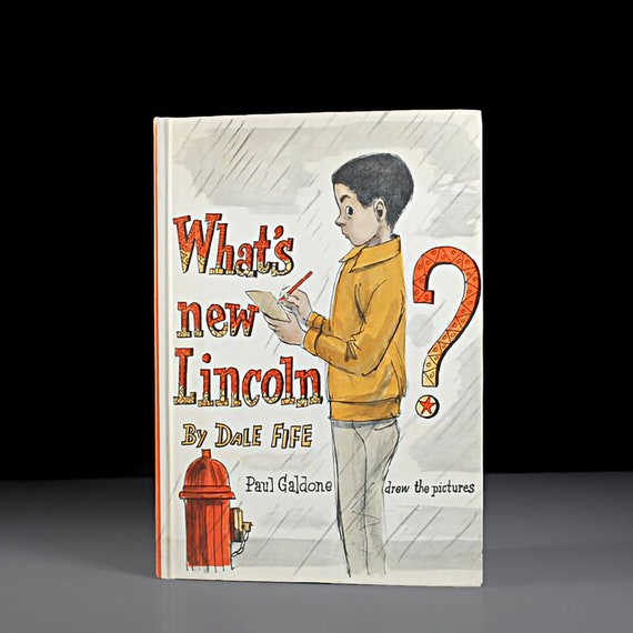 Children's Hardcover Book, What's New Lincoln, Dale Fife, Fiction, Weekly Reader Book, Collectible, Illustrated