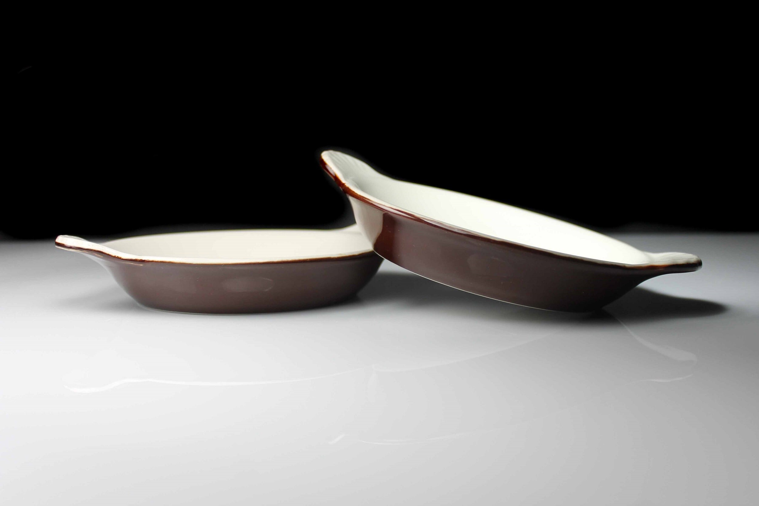 Au Gratin Bowls, Syscoware, Brown, Individual Casserole, Dinnerware