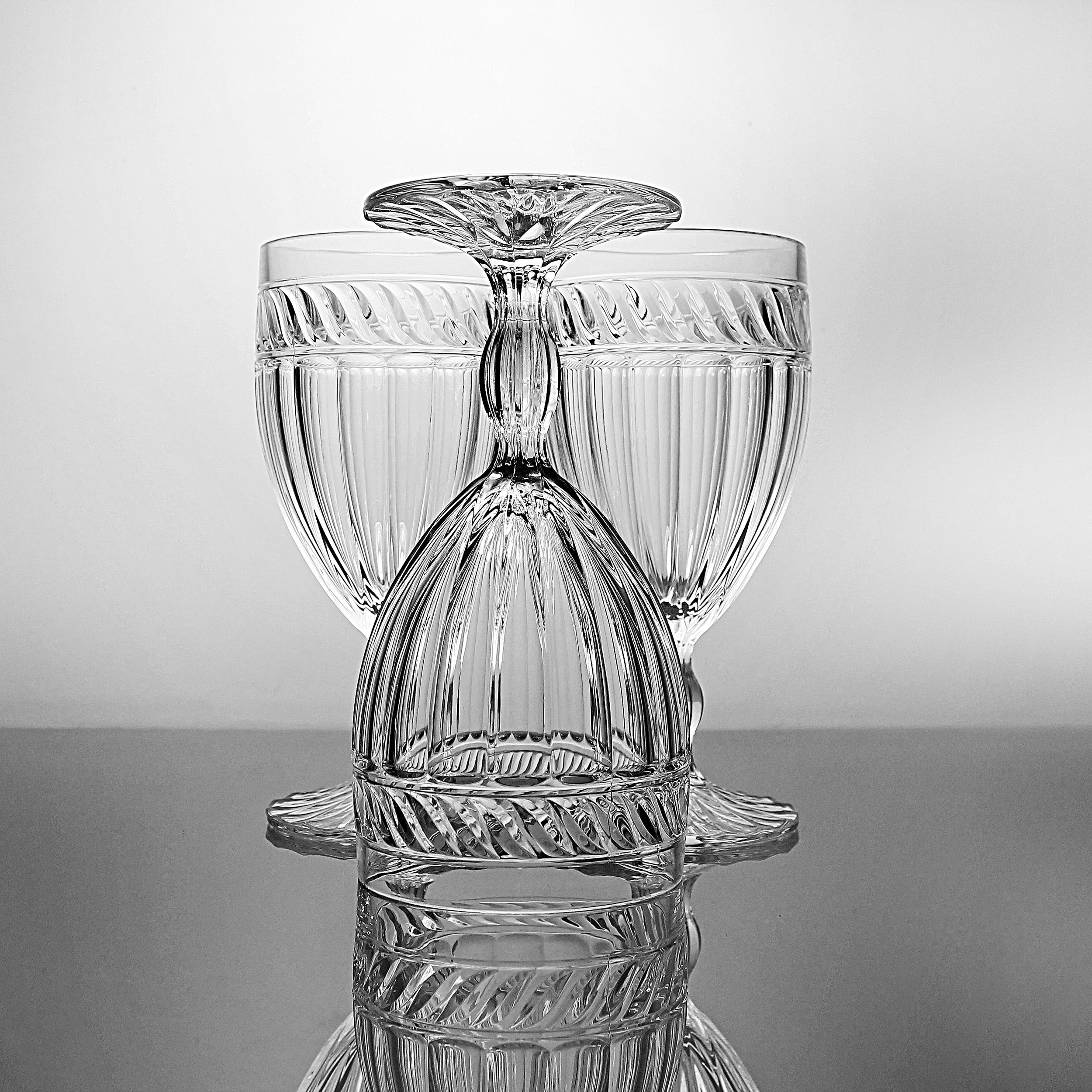 Mikasa Crystal Stemware, Italian Countryside, 2 Iced Tea Glasses, 1