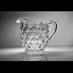 Creamer Fostoria American, Cubed, Tableware, Discontinued