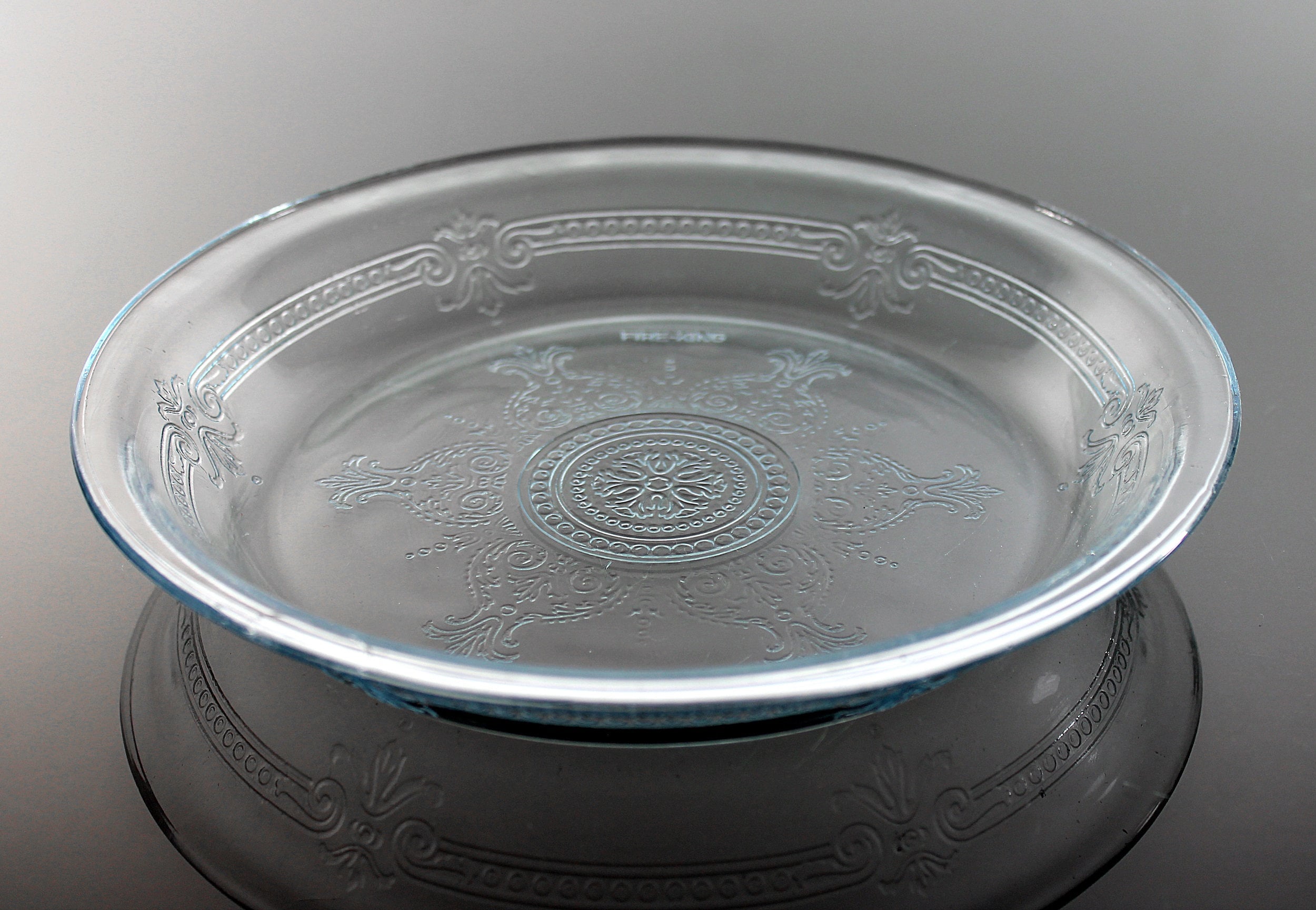 Anchor Hocking Pie Plate, Fire King, Philbe Sapphire Blue, 8 Inch