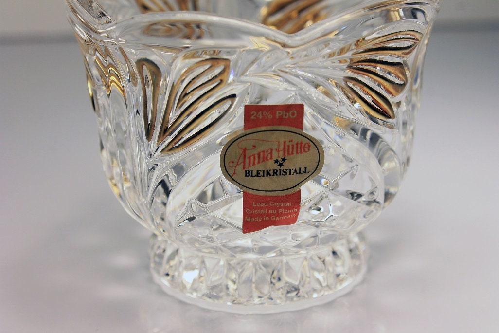 Bleikristall christmas house crystal candle holders