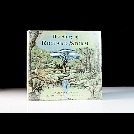 Children's Hardcover Book, The Story of Richard Storm, Walter D. Edmonds, Fiction, Illustrated, Kid's Story, Storybook, Picture Book