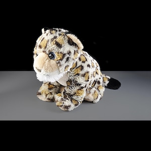 Leopardo de peluche – Gato de la jungla suave y tierno – 23 cm de alto, muy querido – Sin etiquetas
