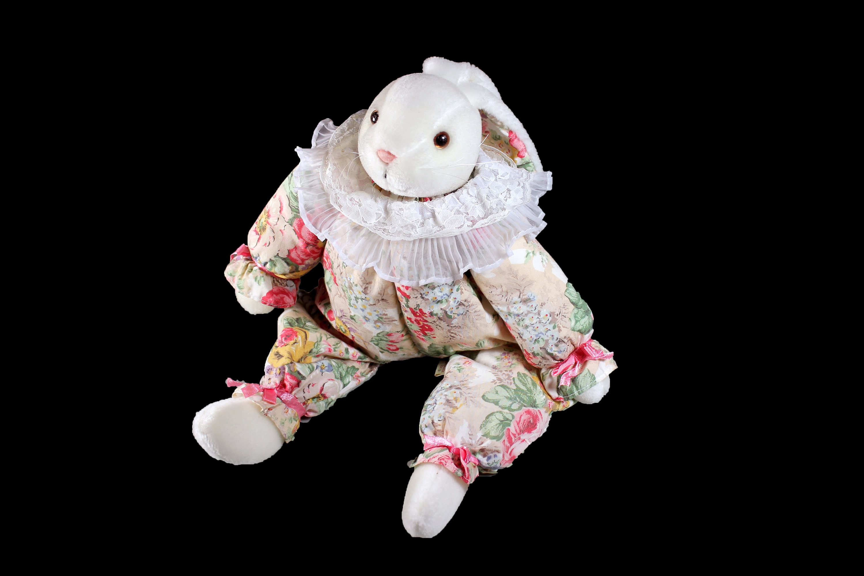 Plush Bunny Stuffed Animal, Plush Creations Inc, 1990 Vintage, White, Child's Gift Idea, Baby Shower, Nursery Decor Plush Bunny Stuffed Animal, Plush Creations Inc, 1990 Vintage, White, Child's Gift Idea, Baby Shower, Nursery Decor