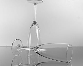 Copas de champán, juego de 2, copas clásicas transparentes para vino espumoso, elegantes copas de 8 pulgadas
