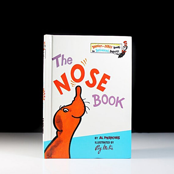 Children's Hardcover Book, The Nose Book, Al Perkins, Collectible, Picture Book, Illustrated, Fine Condition