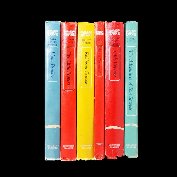 Children’s Classics Books – Garden City Hardcover Editions with Illustrations – Set of 6