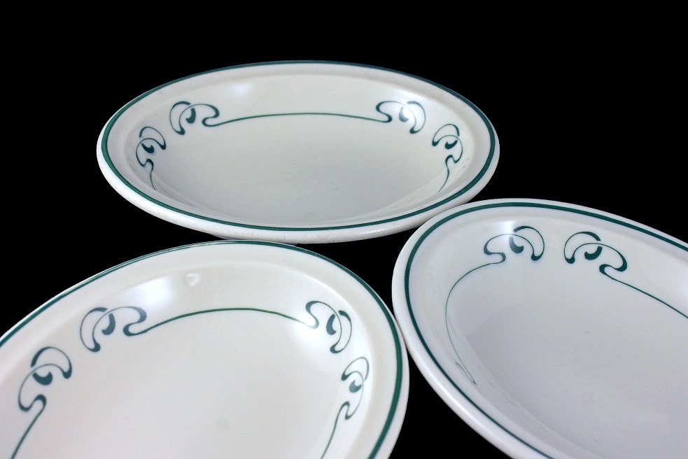 Oval Fruit Bowls, Oval Dessert Bowls, Syracuse China, Set of 3