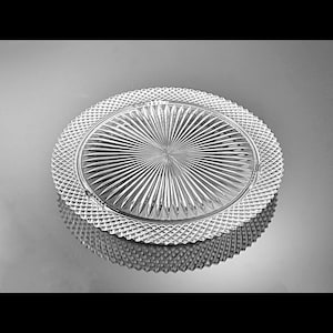 Anchor Hocking Miss America Pattern Cake Plate – 12 Inch