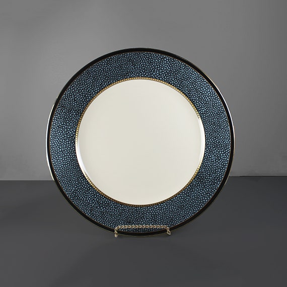 Chop Plate Mikasa Ebony Flair, Fine China, Discontinued, Round Platter