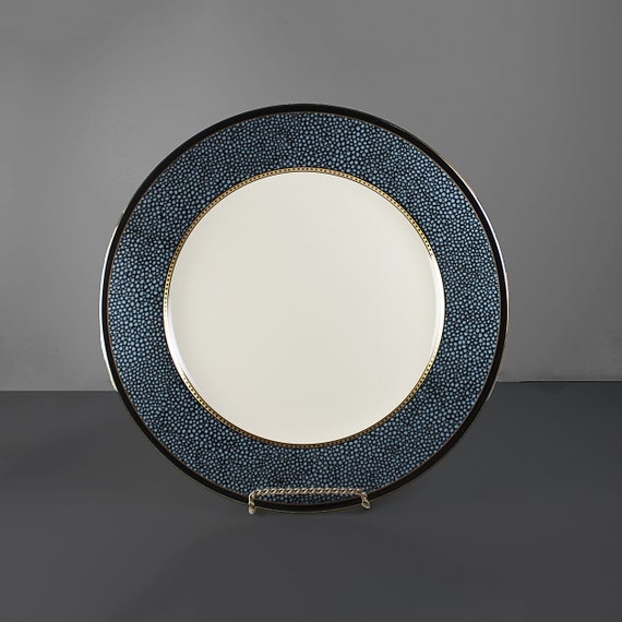 Chop Plate Mikasa Ebony Flair, Fine China, Discontinued, Round Platter