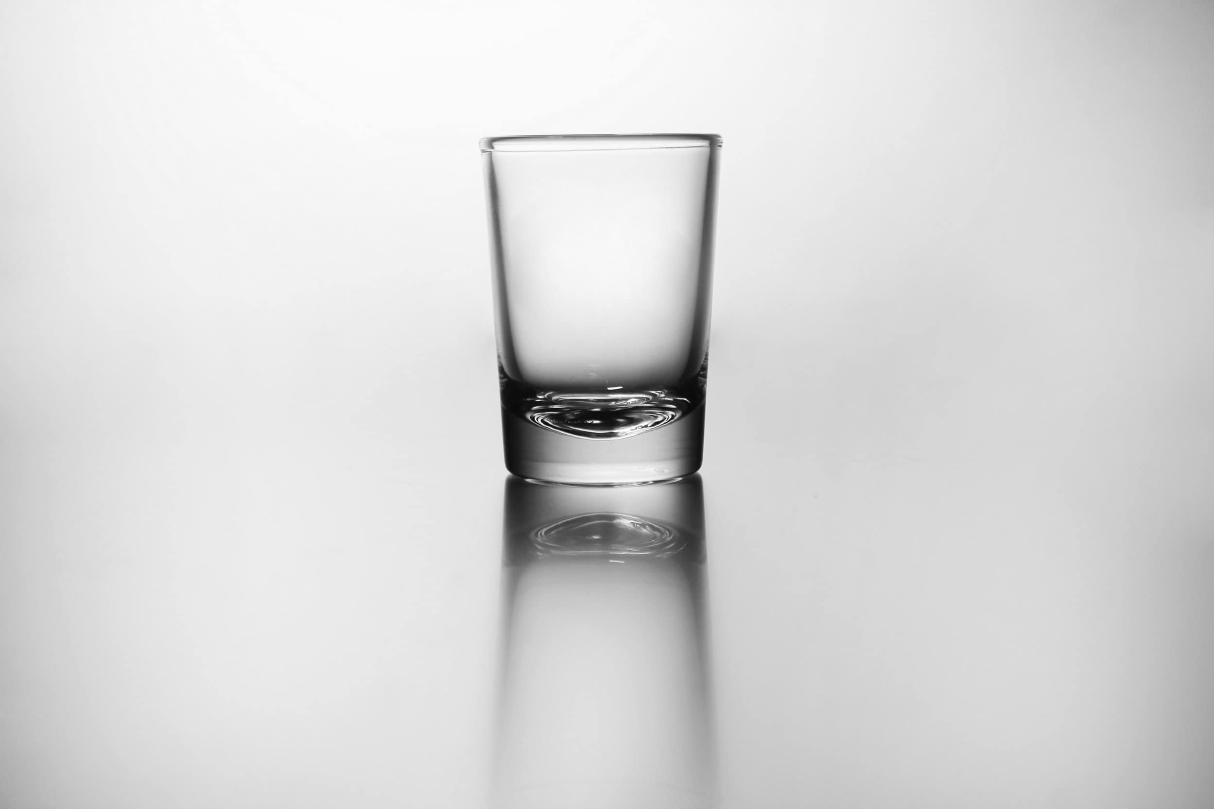 Tequila Shot Glass, Made in Mexico, Clear Glass