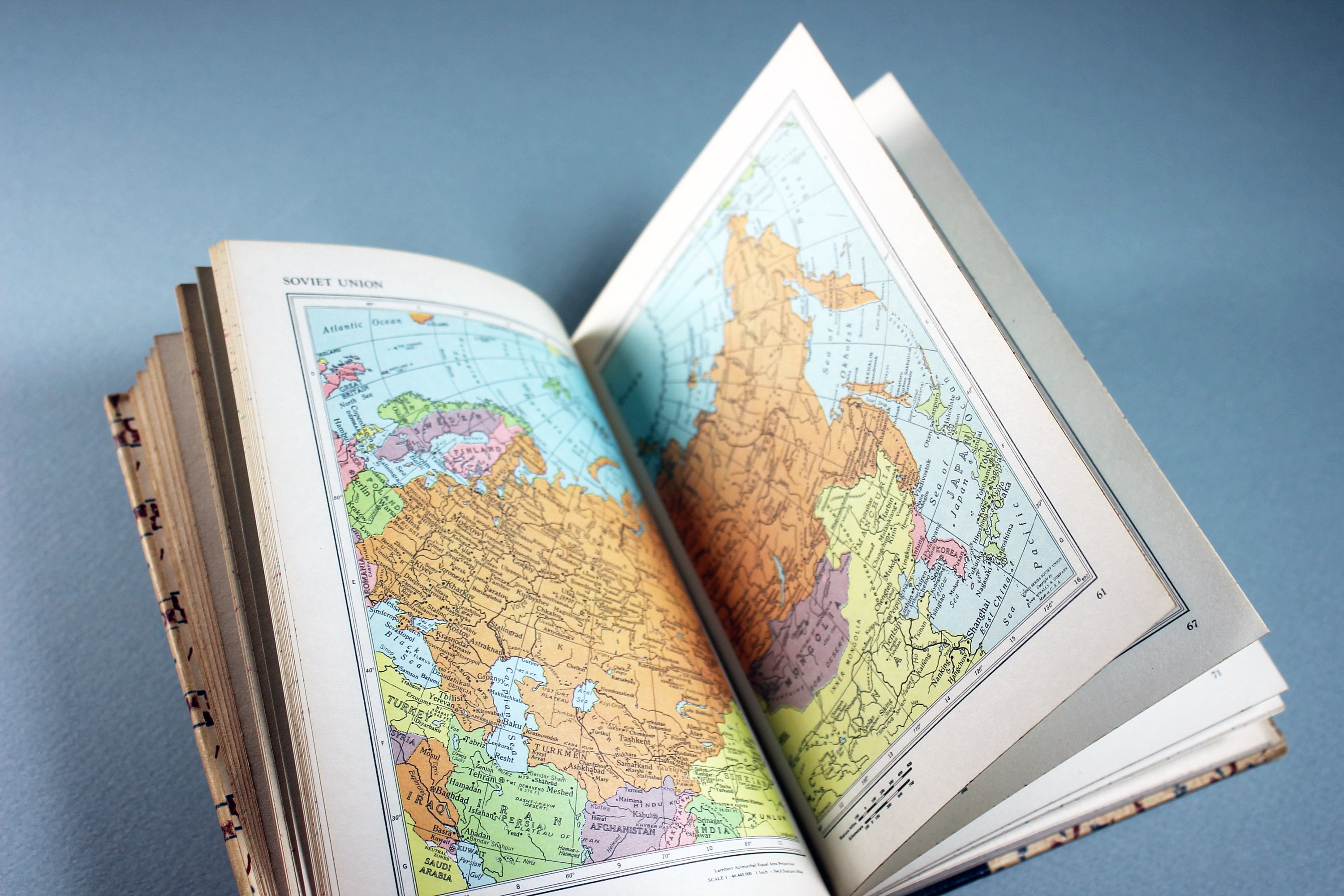 World Map Atlas Book 