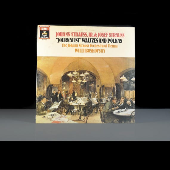 Johann Strauss Waltzes Polkas LP, Boskovsky, Vienna Orchestra, EMI Angel Record