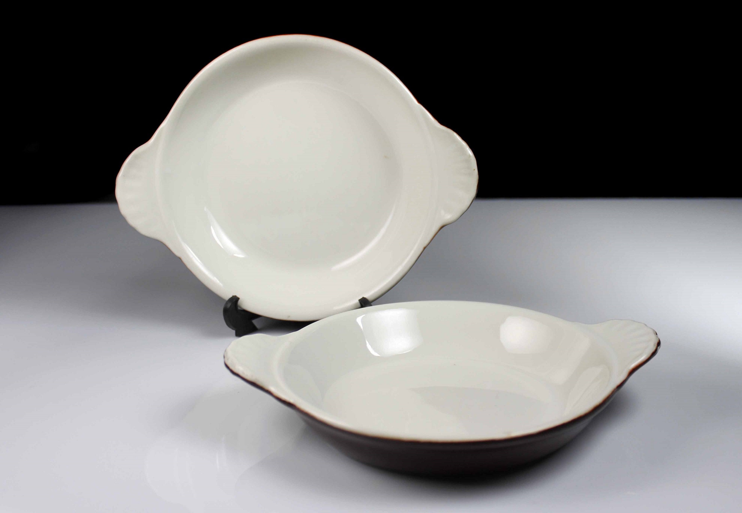 Au Gratin Bowls, Syscoware, Brown, Individual Casserole, Dinnerware