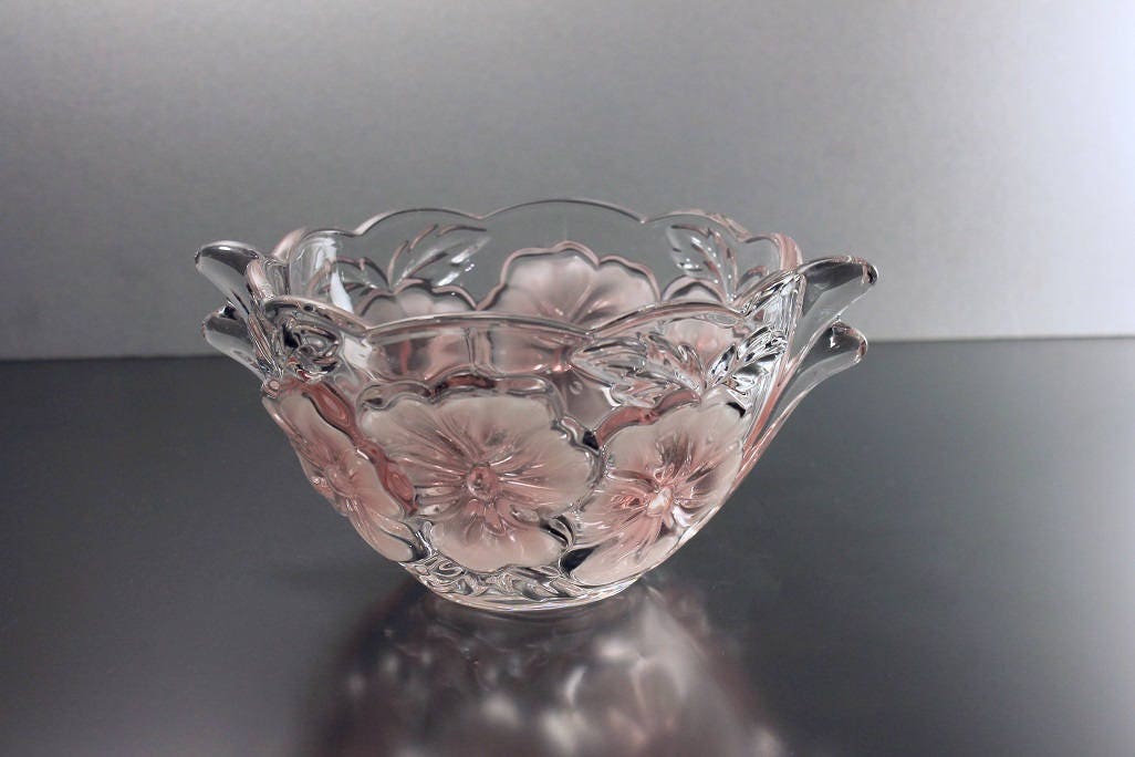 Studio Nova Bowl, Candy Dish, Pansy Bouquet, Made in Germany, Pink