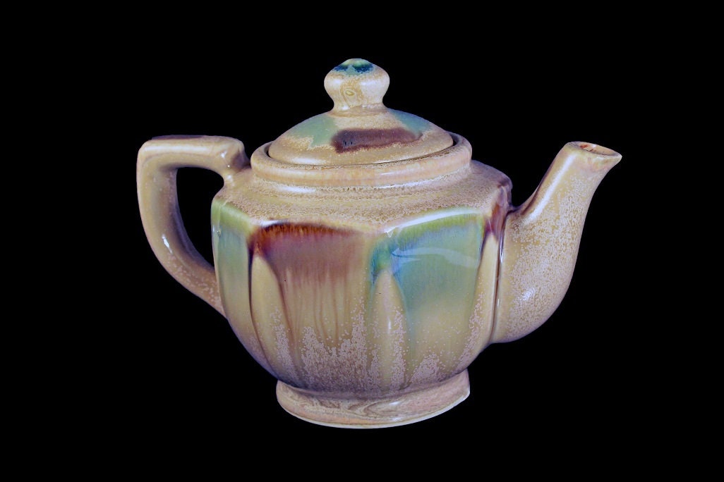 Korea Teapot, Individual, 1 Cup, Natural Colors, Collectible, Small