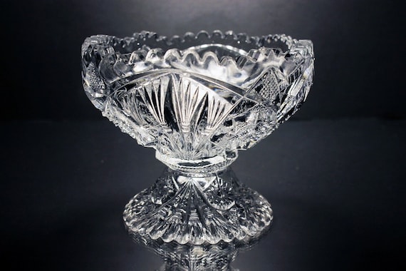 Antique EAPG Jam Bowl Imperial Glass EAPG Imperial Glass Compote, Star and