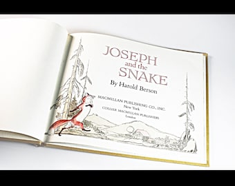 Children's Hardcover Book, Joseph And The Snake, Harold Berson, First Edition, Fiction, Collectible