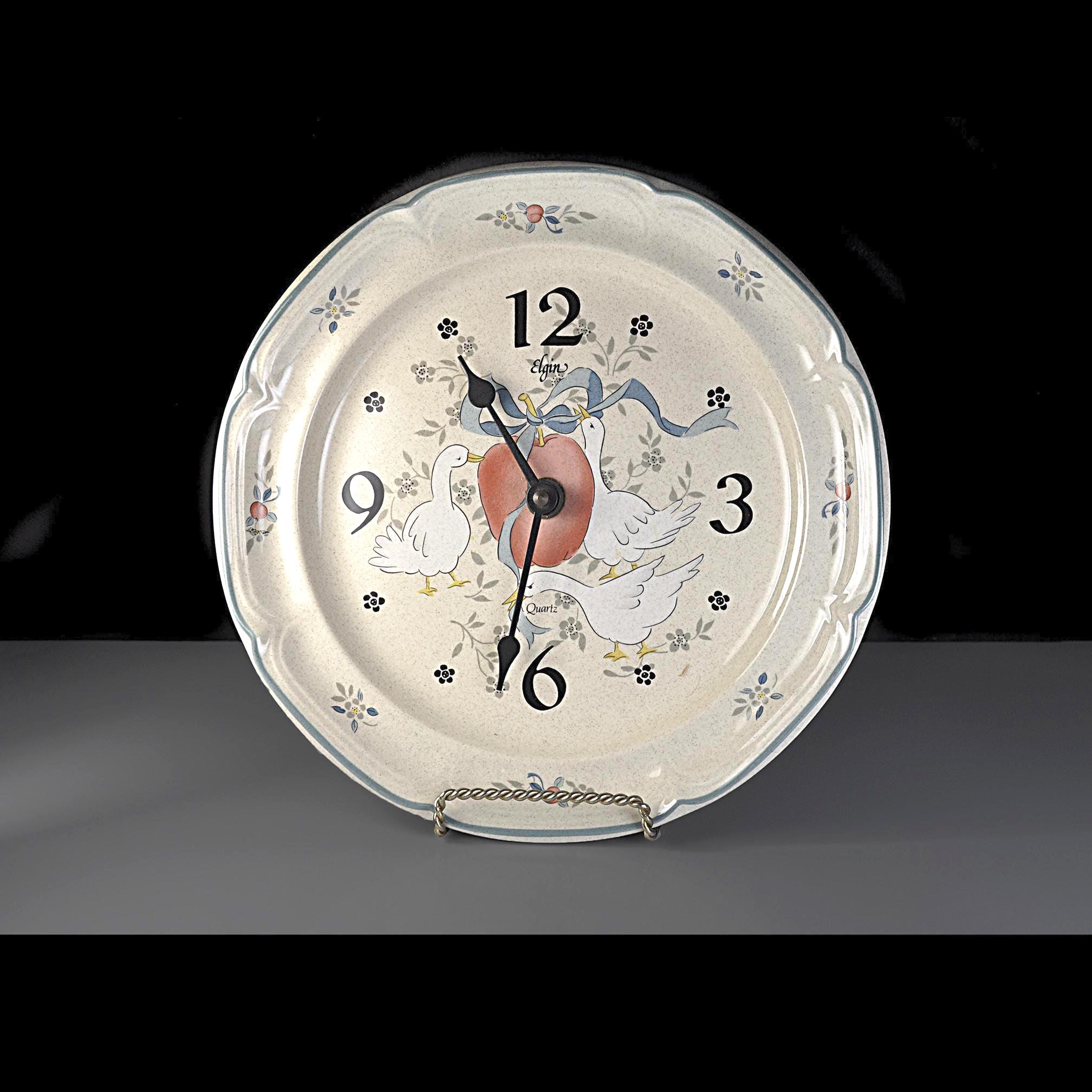 Vintage Elgin Wall Clock - Etsy
