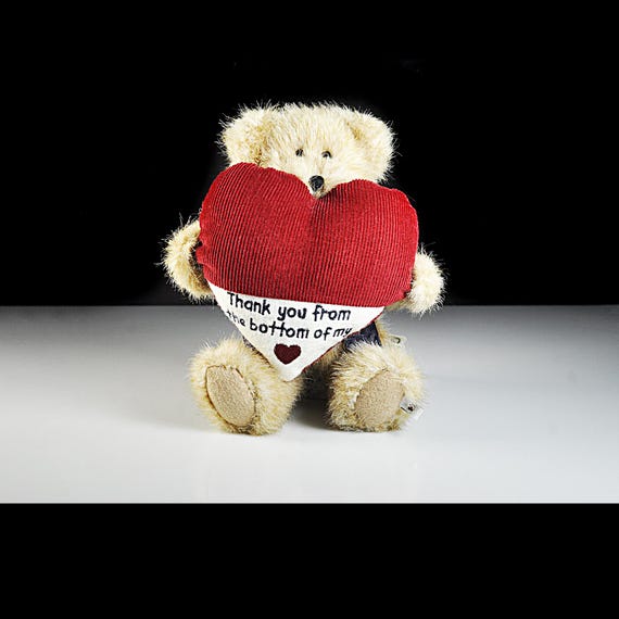 Boyds Bear “Manny Thanks” – Thank You Plush from The Head Bean Collection with Tag