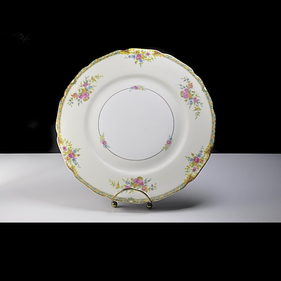 Black Knight Leonora Dinner Plate 10 Inch, Pre-WWII German China