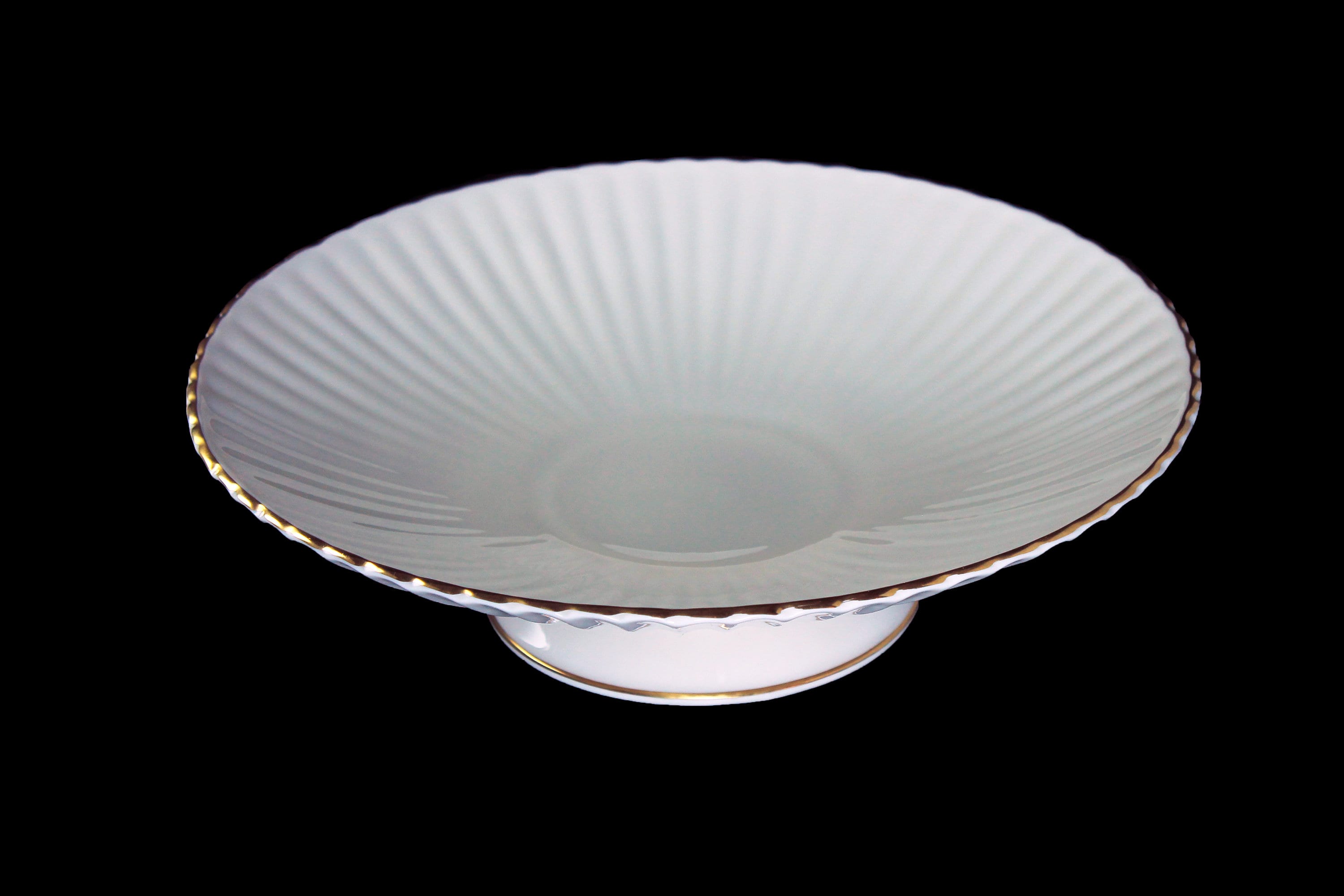 Lenox Pedestal Footed Bowl, Centerpiece, Fluted Collection