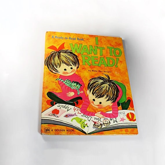 Children's Hardcover Book, I Want To Read, Betty Ren Wright, Ready to Read, Golden Book, Educational, Teaching Tool, Illustrated