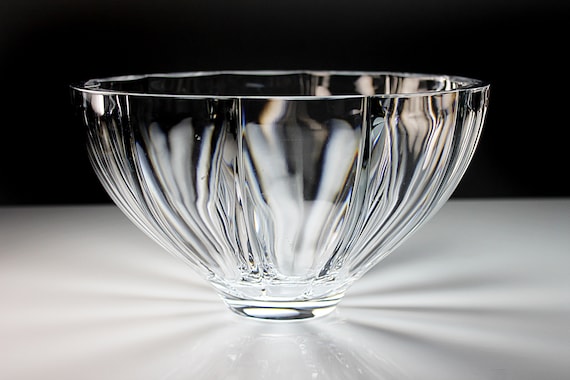 Mikasa Iceland Crystal Bowl, Heavy Clear Glass, Centerpiece, Display, Fruit Bowl, 10 Inch, Giftware