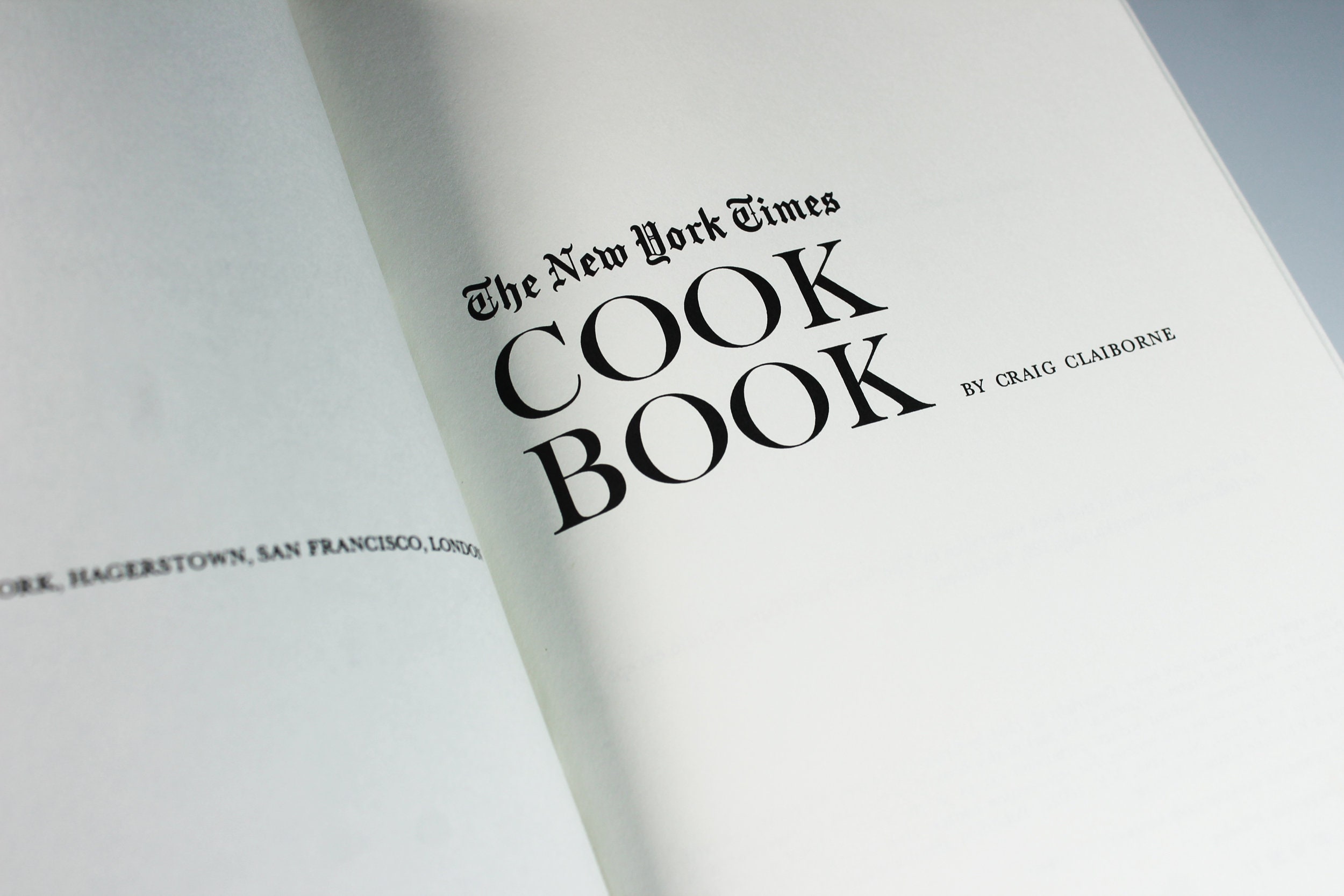 Cookbook, The New York Times Cookbook, Craig Clairborne, Reference Book