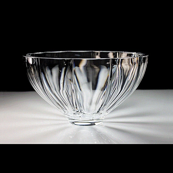 Mikasa Iceland Crystal Bowl, Heavy Clear Glass, Centerpiece, Display, Fruit Bowl, 10 Inch, Giftware