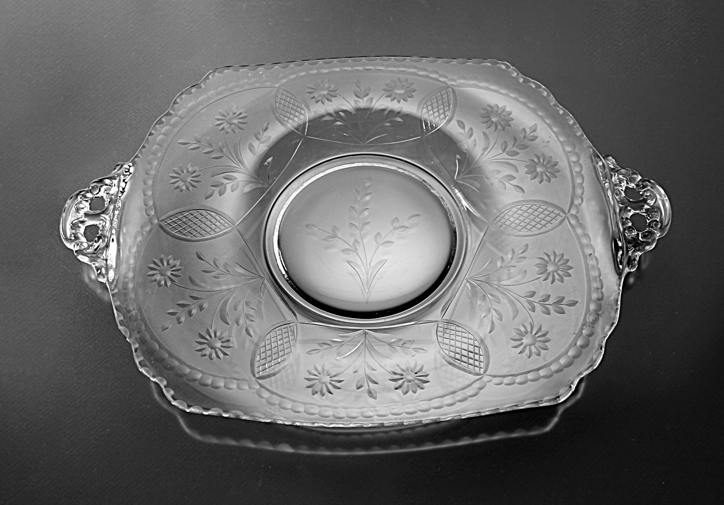 footed-vaseline-glass-tray-cambridge-berkeley-etched-glass-handled