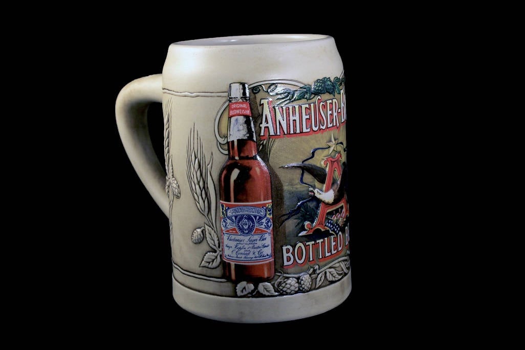 1991 AnheuserBush Beer Stein, Budweiser Beer Stein, Beer Mug