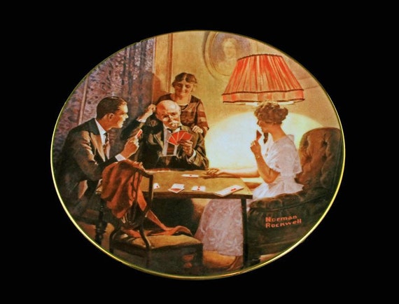 1983 Knowles Collector Plate, Norman Rockwell, This Is The Room Light Made, Limited Edition, Numbered Plate, Wall Decor, Decorative Plate