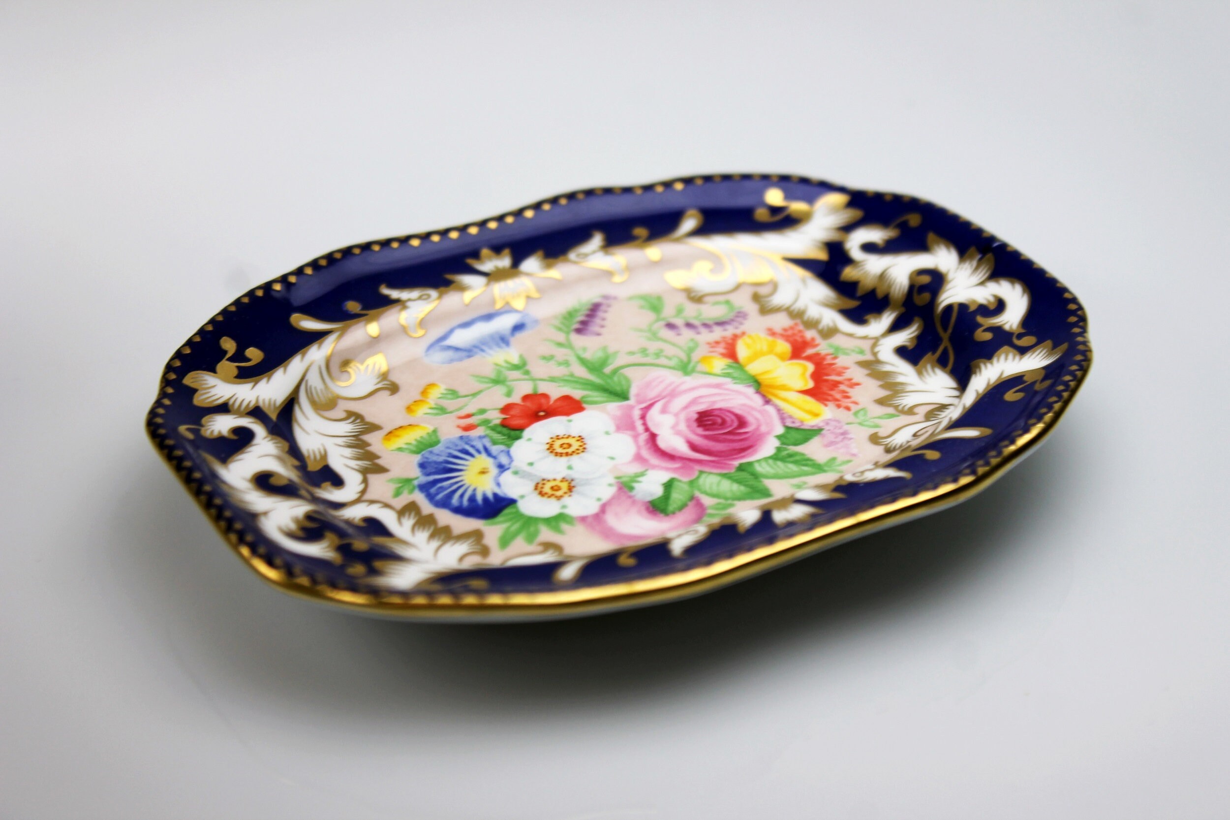 Decorative Miniature Tray, Spode, Made in England, Fine China, Floral
