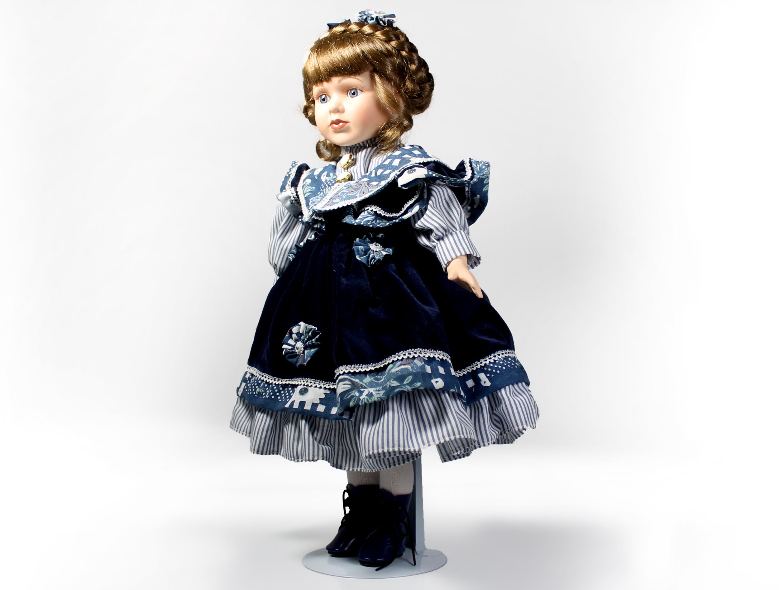 Collectible Porcelain Doll, The Angelina Collection, 17 inch Doll