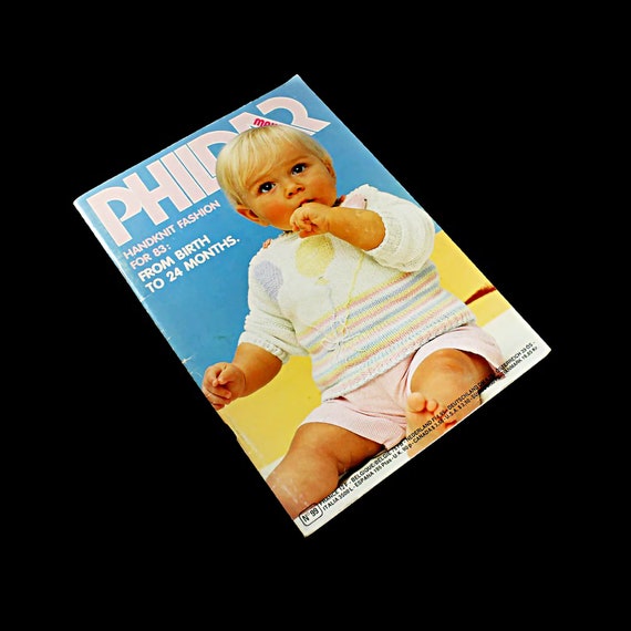 Phildar Pattern Booklet, Baby Handknits, No 99, 1983 Edition, 37 Patterns