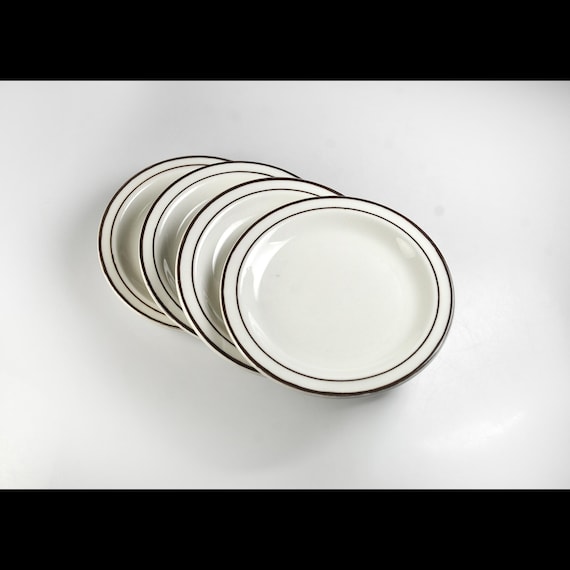 Vintage Buffalo China Bread Plates, Set of 4, Restaurant Grade China